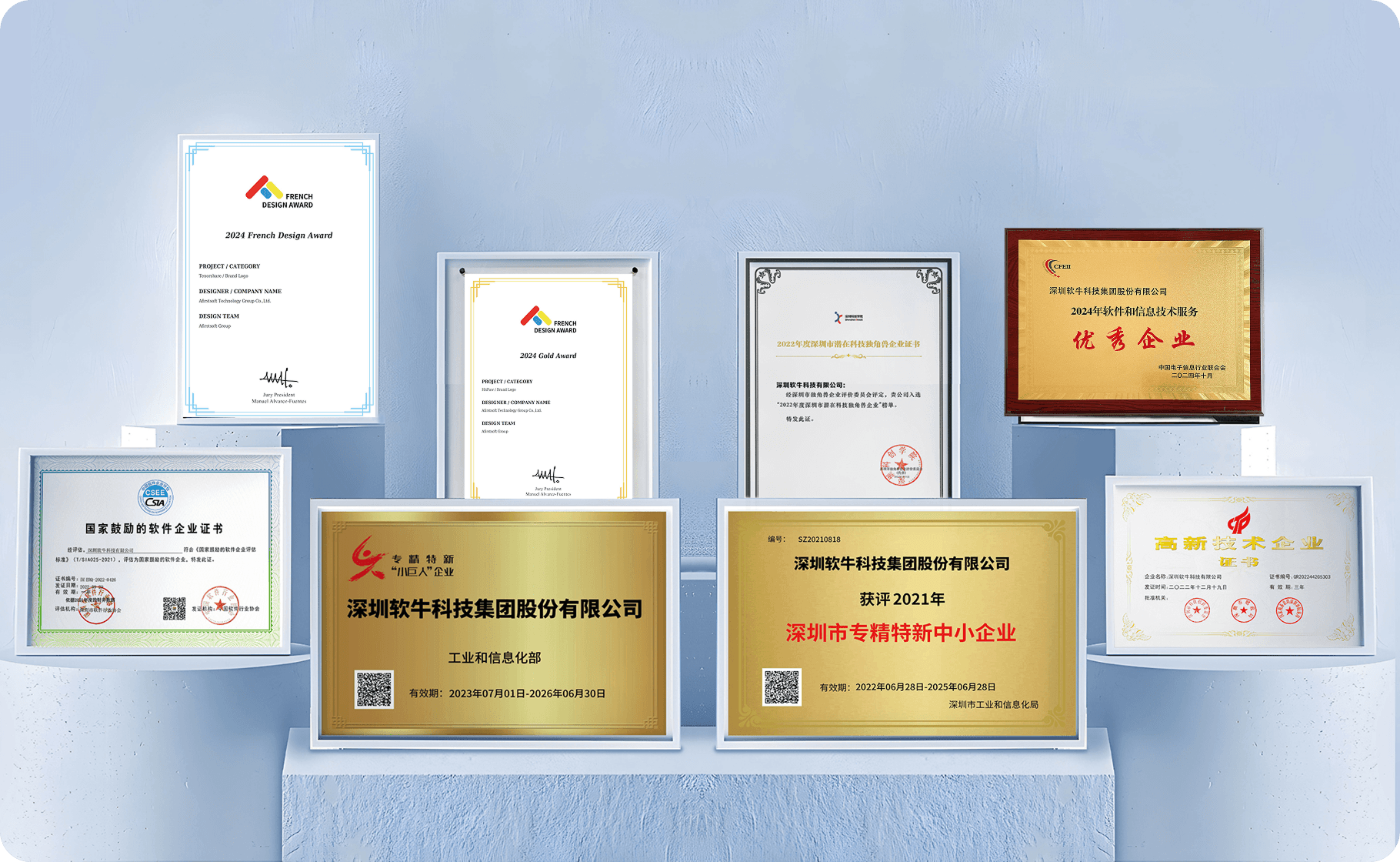 软牛荣誉奖项